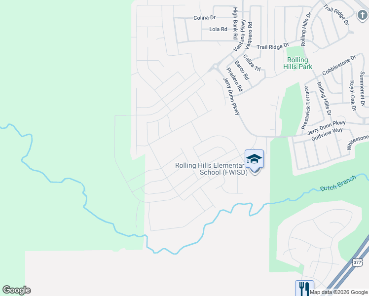 map of restaurants, bars, coffee shops, grocery stores, and more near 11600 Benbrook Boulevard in Benbrook
