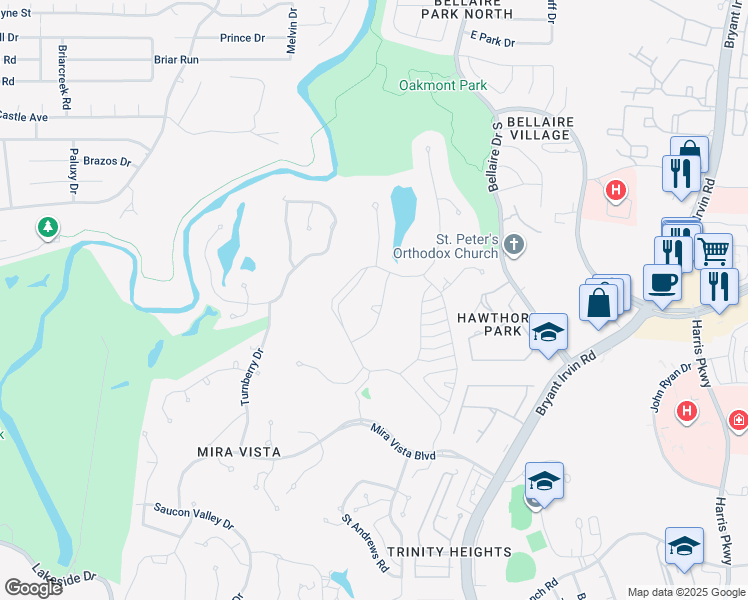 map of restaurants, bars, coffee shops, grocery stores, and more near 6016 Annandale Drive in Fort Worth