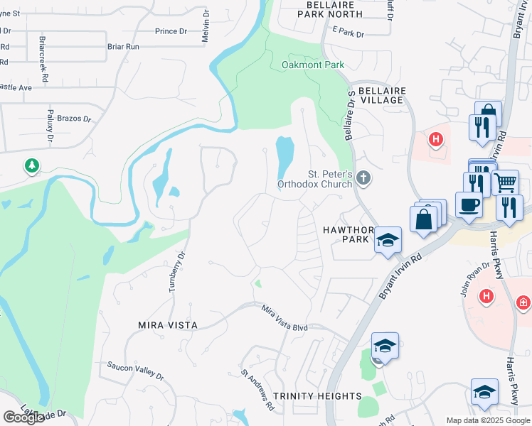 map of restaurants, bars, coffee shops, grocery stores, and more near 6016 Annandale Drive in Fort Worth