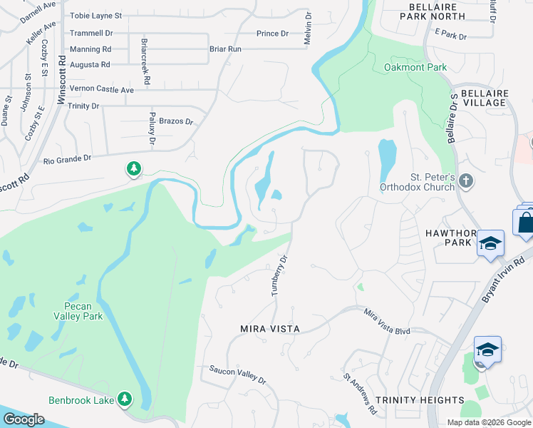 map of restaurants, bars, coffee shops, grocery stores, and more near 6012 Laurel Valley Court in Fort Worth