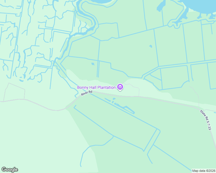 map of restaurants, bars, coffee shops, grocery stores, and more near 1305 River Road in Yemassee