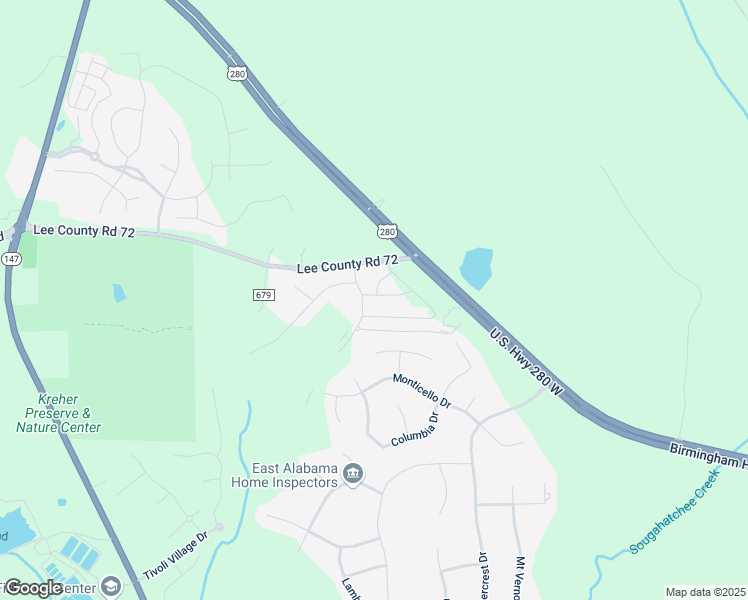 map of restaurants, bars, coffee shops, grocery stores, and more near 501 Cloverdale Drive in Auburn