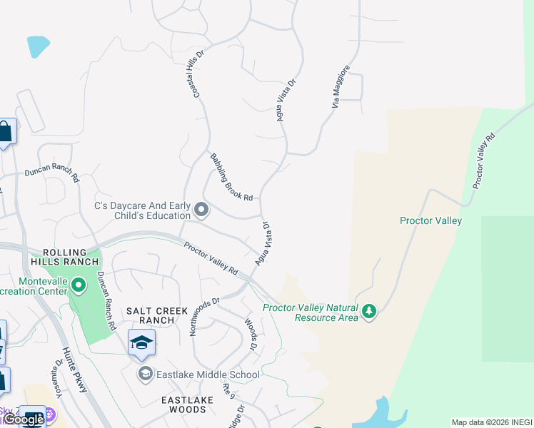 map of restaurants, bars, coffee shops, grocery stores, and more near 739 Agua Vista Drive in Chula Vista
