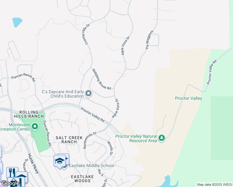map of restaurants, bars, coffee shops, grocery stores, and more near 739 Agua Vista Drive in Chula Vista