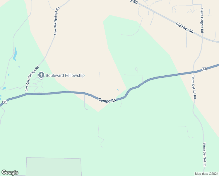 map of restaurants, bars, coffee shops, grocery stores, and more near 38058 California 94 in Boulevard