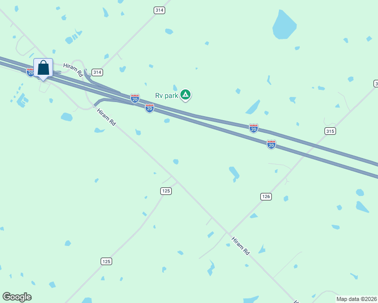 map of restaurants, bars, coffee shops, grocery stores, and more near 11011 Hiram Road in Terrell