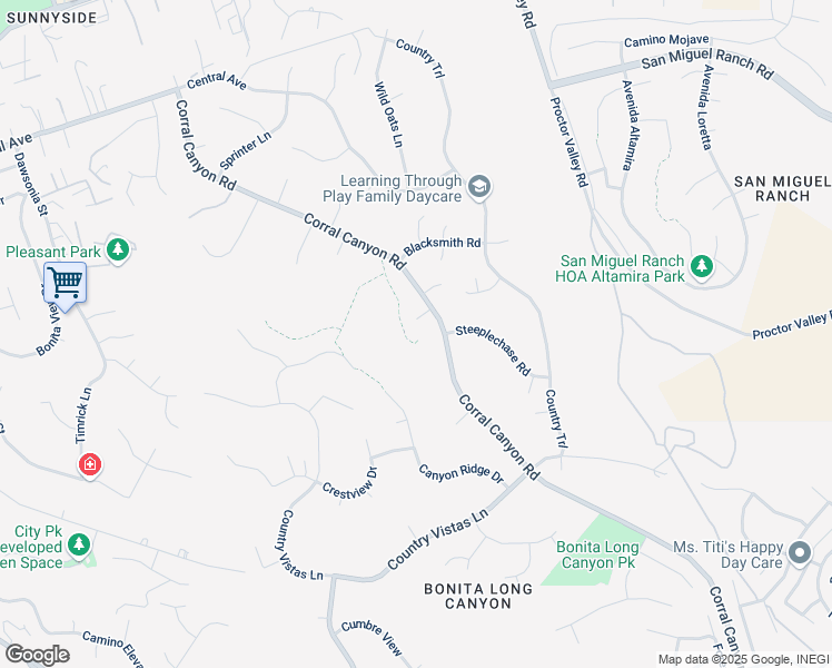 map of restaurants, bars, coffee shops, grocery stores, and more near 5804 Leadrope Way in Bonita