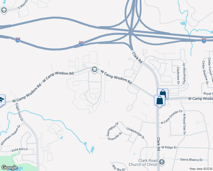 map of restaurants, bars, coffee shops, grocery stores, and more near 8354 Timberbrook Lane in Dallas