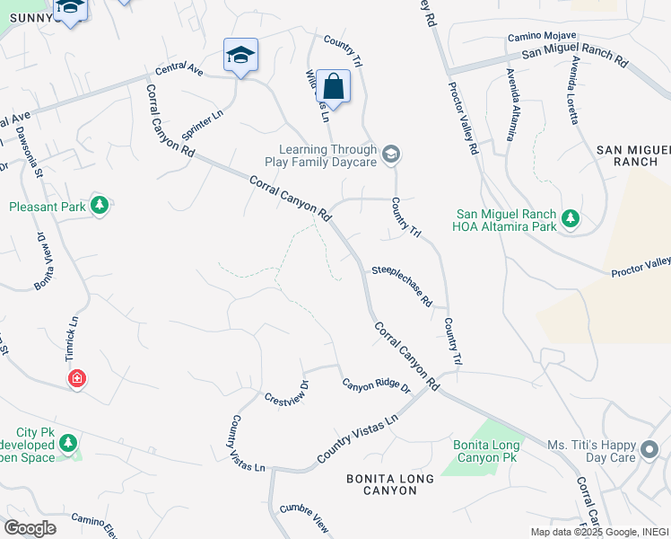 map of restaurants, bars, coffee shops, grocery stores, and more near 5804 Leadrope Way in Bonita