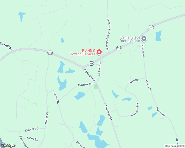 map of restaurants, bars, coffee shops, grocery stores, and more near 101 Fortson Road in Harris County