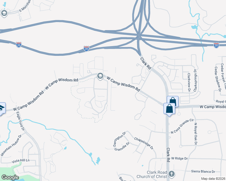 map of restaurants, bars, coffee shops, grocery stores, and more near 8354 Timberbrook Lane in Dallas