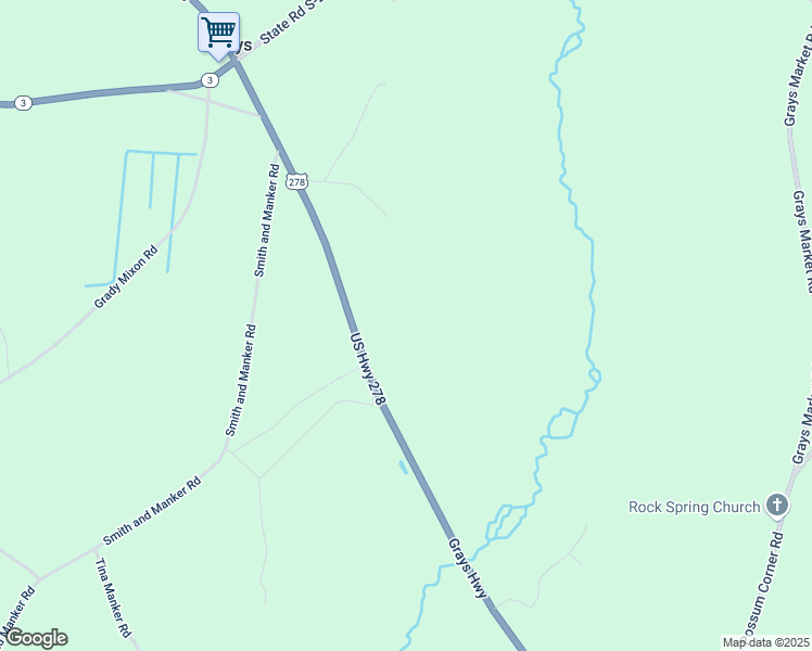 map of restaurants, bars, coffee shops, grocery stores, and more near 1403 Grays Highway in Early Branch