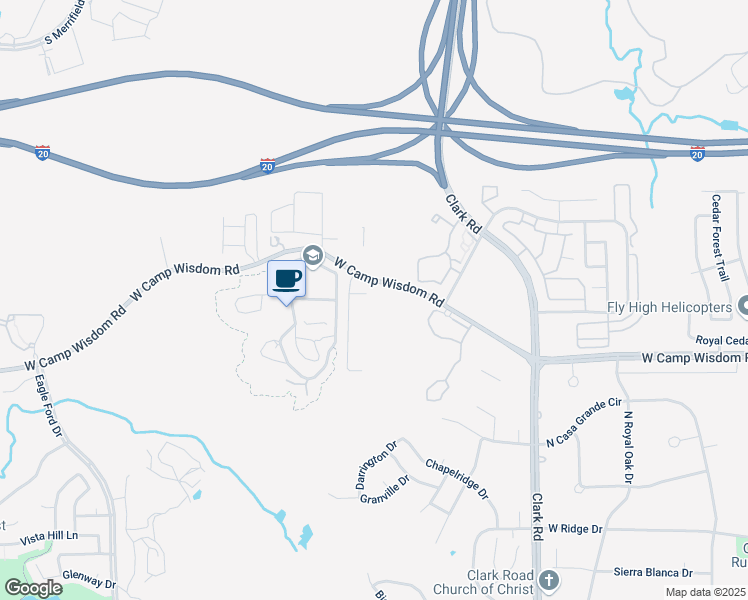 map of restaurants, bars, coffee shops, grocery stores, and more near 7108 Forest Vista Court in Dallas