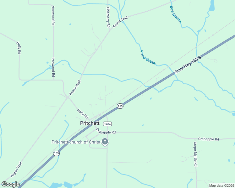 map of restaurants, bars, coffee shops, grocery stores, and more near in Pritchett