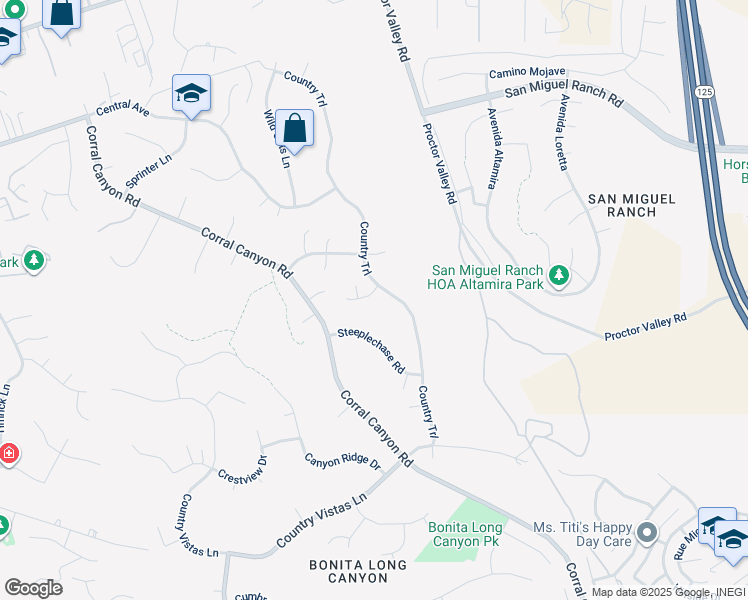 map of restaurants, bars, coffee shops, grocery stores, and more near 5964 Pathfinder Way in Bonita