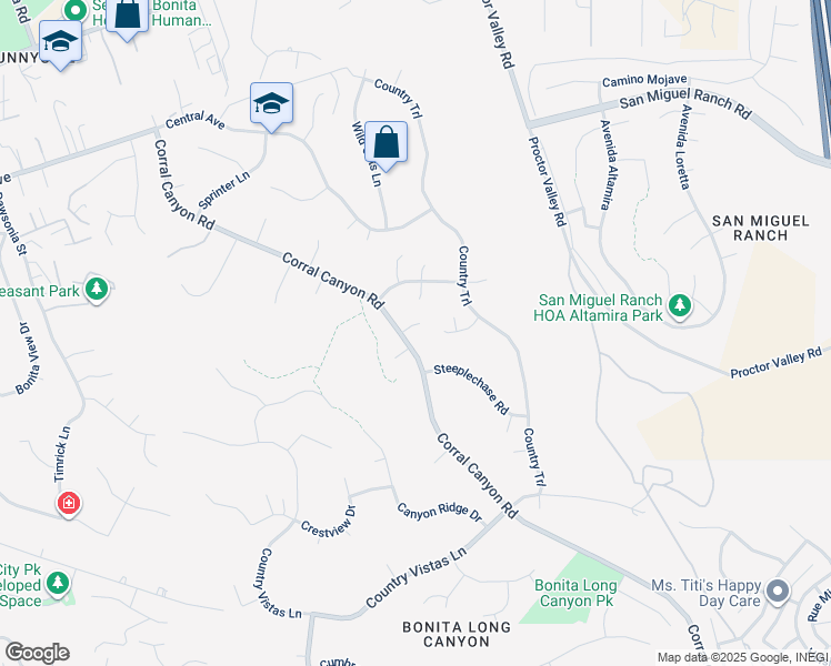 map of restaurants, bars, coffee shops, grocery stores, and more near 5912 Snaffle Bit Place in Bonita