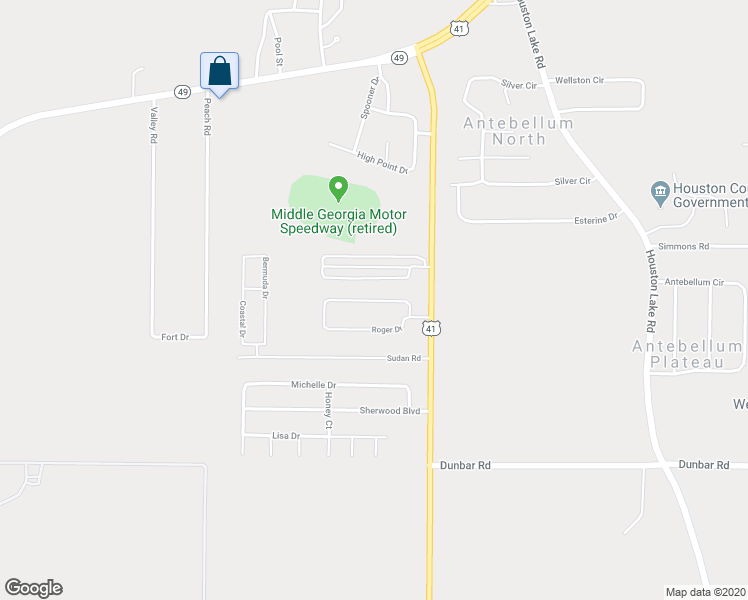 map of restaurants, bars, coffee shops, grocery stores, and more near 123 Roger Drive in Byron