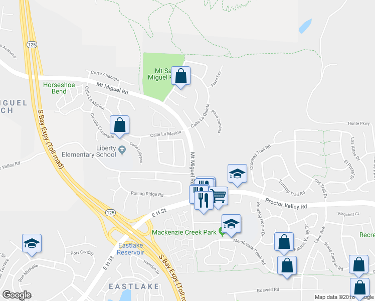 map of restaurants, bars, coffee shops, grocery stores, and more near 451 Avenida Mantilla in Chula Vista