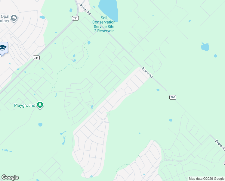 map of restaurants, bars, coffee shops, grocery stores, and more near 2933 Hearts Trail in Crandall