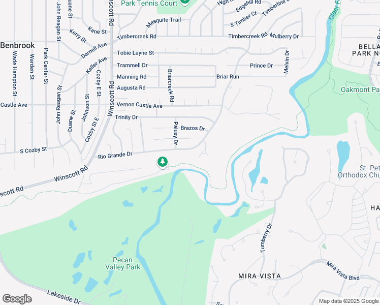 map of restaurants, bars, coffee shops, grocery stores, and more near 1316 Rio Grande Drive in Benbrook