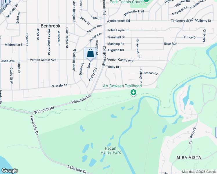 map of restaurants, bars, coffee shops, grocery stores, and more near 1352 Colorado Drive in Benbrook