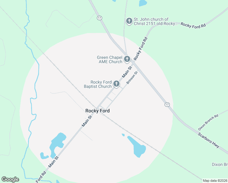 map of restaurants, bars, coffee shops, grocery stores, and more near 235 Brinson Street in Rocky Ford