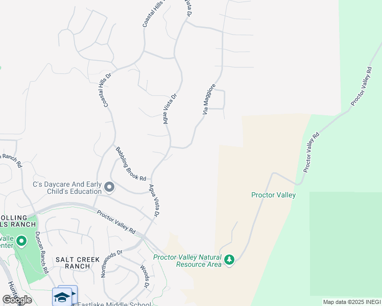 map of restaurants, bars, coffee shops, grocery stores, and more near 671 Via Maggiore in Chula Vista