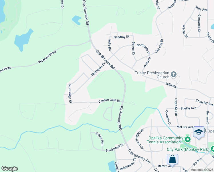 map of restaurants, bars, coffee shops, grocery stores, and more near 1800-1898 Northgate Dr in Opelika