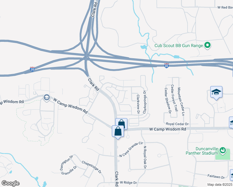 map of restaurants, bars, coffee shops, grocery stores, and more near 6923 Clarkridge Drive in Dallas