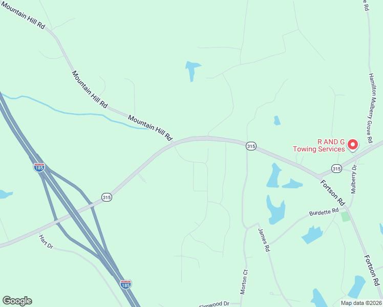 map of restaurants, bars, coffee shops, grocery stores, and more near 5190 Mountain Hill Road in Cataula