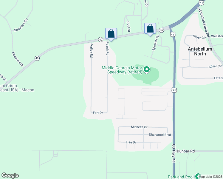 map of restaurants, bars, coffee shops, grocery stores, and more near 133 Peach Road in Byron