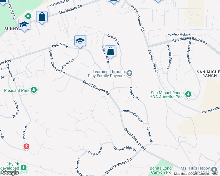 map of restaurants, bars, coffee shops, grocery stores, and more near 5811 Blacksmith Road in Bonita