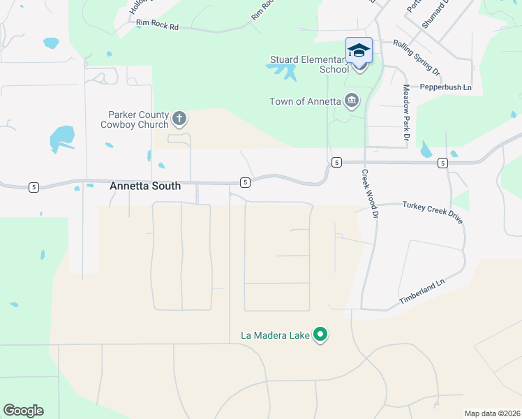 map of restaurants, bars, coffee shops, grocery stores, and more near 5032 Farm to Market 5 in Annetta South