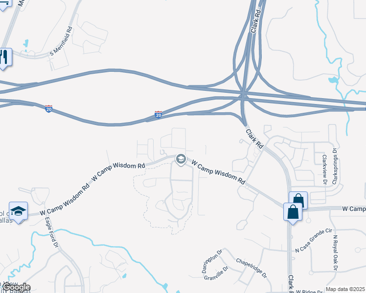 map of restaurants, bars, coffee shops, grocery stores, and more near 7309 Zuni St in Dallas