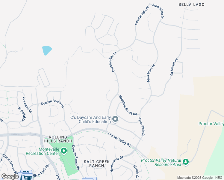 map of restaurants, bars, coffee shops, grocery stores, and more near 613 Overlook Place in Chula Vista