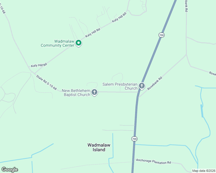 map of restaurants, bars, coffee shops, grocery stores, and more near 1966 Liberia Road in Wadmalaw Island