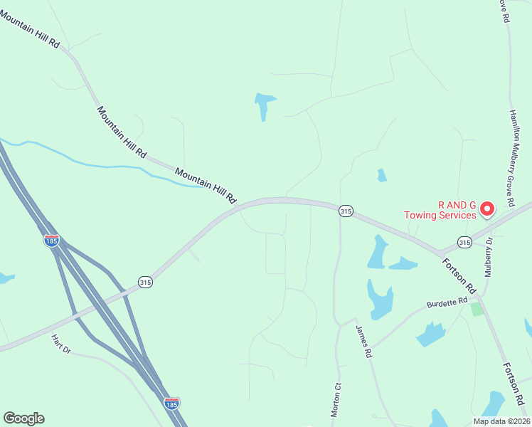 map of restaurants, bars, coffee shops, grocery stores, and more near 5190 Mountain Hill Road in Cataula