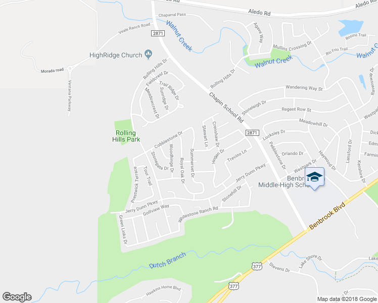 map of restaurants, bars, coffee shops, grocery stores, and more near 7200 Summerset Drive in Fort Worth