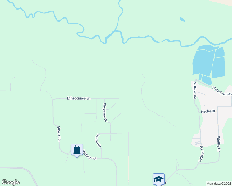 map of restaurants, bars, coffee shops, grocery stores, and more near 106 Echeconnee Ridge Road in Warner Robins
