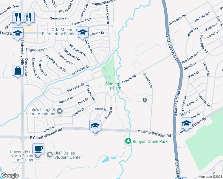 map of restaurants, bars, coffee shops, grocery stores, and more near in Dallas