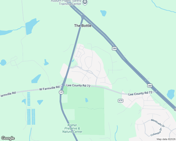 map of restaurants, bars, coffee shops, grocery stores, and more near Tuscany Hills Road in Auburn