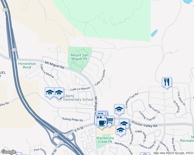 map of restaurants, bars, coffee shops, grocery stores, and more near 394 Plaza Toluca in Chula Vista
