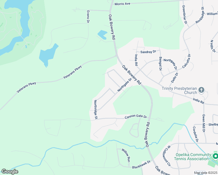 map of restaurants, bars, coffee shops, grocery stores, and more near 1805 Wildwood Lane in Opelika