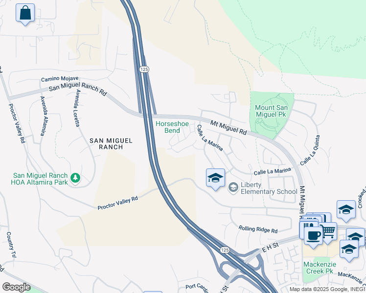 map of restaurants, bars, coffee shops, grocery stores, and more near 2121 Corte Condesa in Chula Vista
