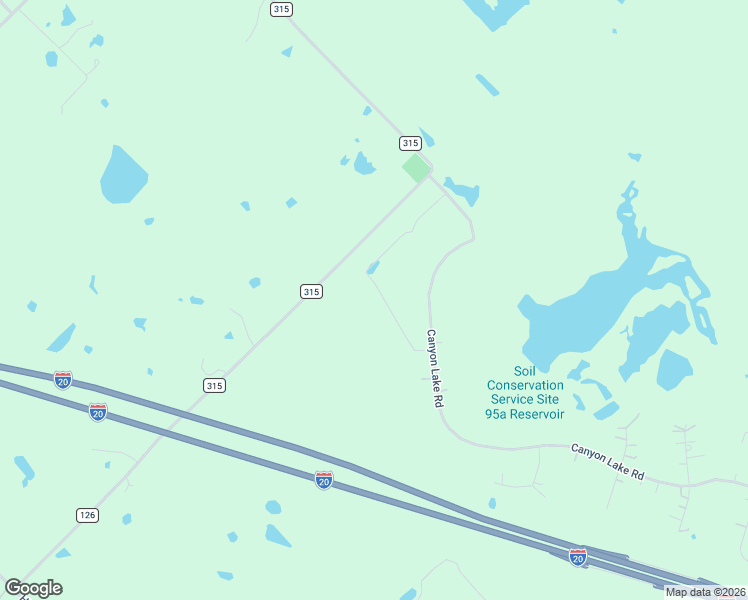 map of restaurants, bars, coffee shops, grocery stores, and more near 2143 Canyon Lake in Wills Point