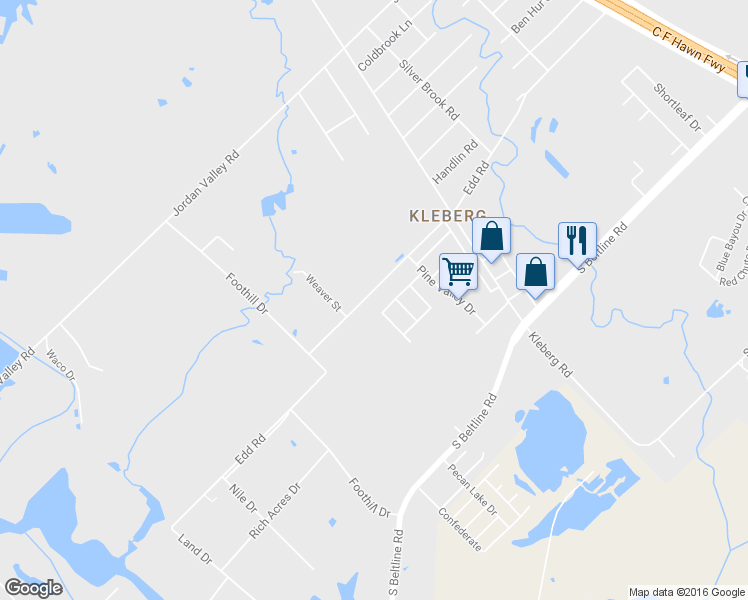 map of restaurants, bars, coffee shops, grocery stores, and more near 2935 Edd Road in Dallas