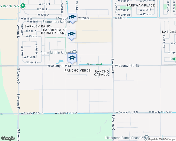 map of restaurants, bars, coffee shops, grocery stores, and more near 4321 West Charro Lane in Yuma