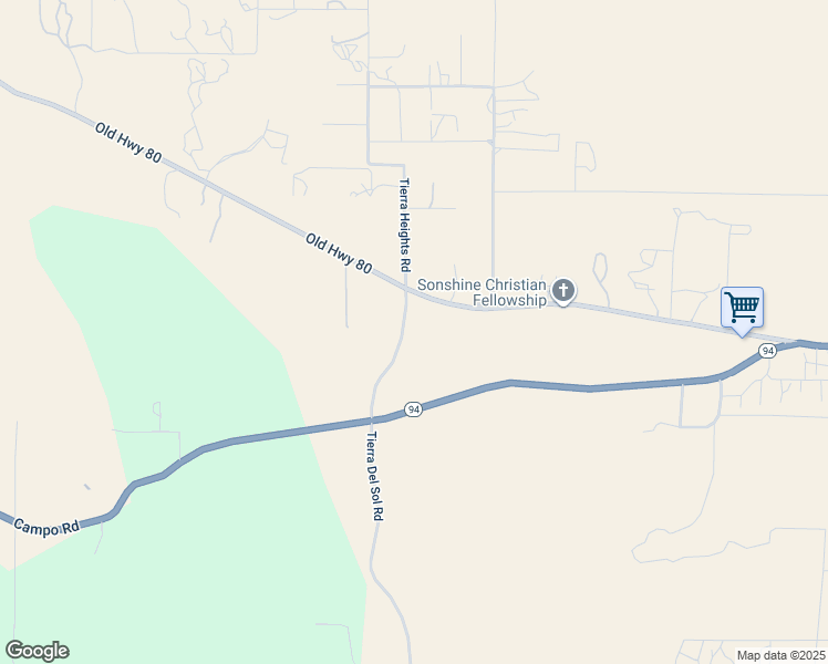 map of restaurants, bars, coffee shops, grocery stores, and more near 2175 Tierra Del Sol Road in Boulevard