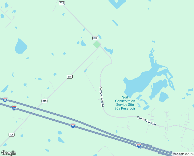 map of restaurants, bars, coffee shops, grocery stores, and more near 2143 Canyon Lake Road in Wills Point