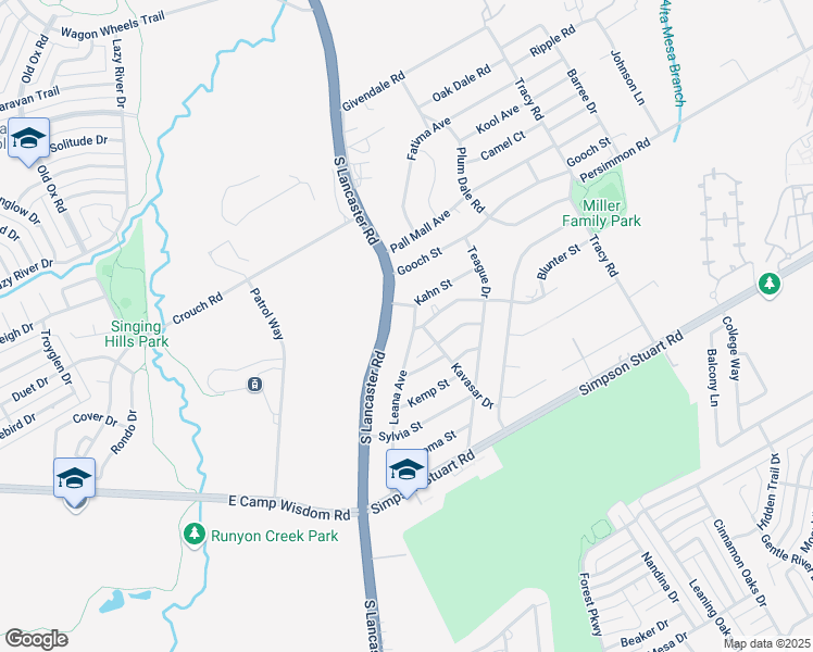 map of restaurants, bars, coffee shops, grocery stores, and more near 6402 Leana Avenue in Dallas